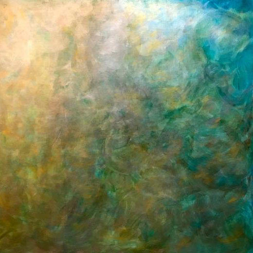 Turquoise #5 60 x 48 : Shades of Turquoise : click above : Sheryl Denbo - Sculptural Paintings