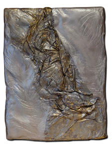S #4  10 x 12 : Silver Linings : click above : Sheryl Denbo - Sculptural Paintings